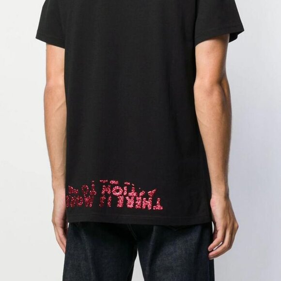 BNWT AW19 MAISON MARGIELA AIDS GLITTER PRINT TSHIRT S - Picture 12 of 14